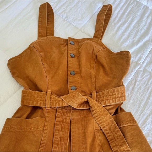 Burnt orange tank top jumpsuit - Picture 5 of 6